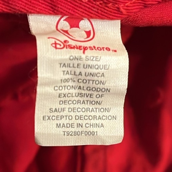 Disney Red Rhinestone Mickey Mouse Baseball Cap Hat - Picture 4 of 4